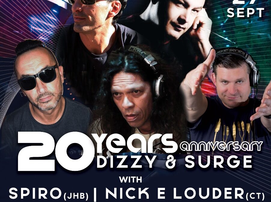 WIN DOUBLE TICKETS to DOUBLE TROUBLE – 20 Year Anniversary | Dizzy & Surge – Fri 27 Sept 2019 Feat. Nick E Louder, Spiro, & SuperFly in Cape Town