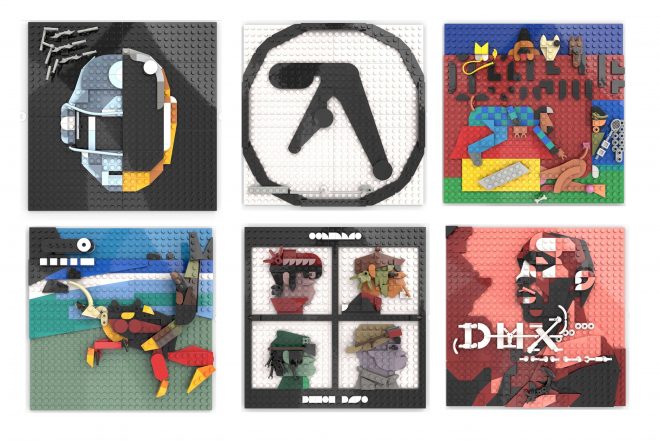 LEGO artist has recreated album covers from Gorillaz, Daft Punk, and Aphex Twin